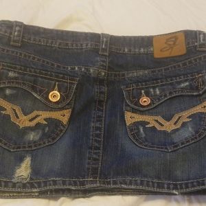 Seven Jeans Lowrise Denim Mini Skirt Size 31